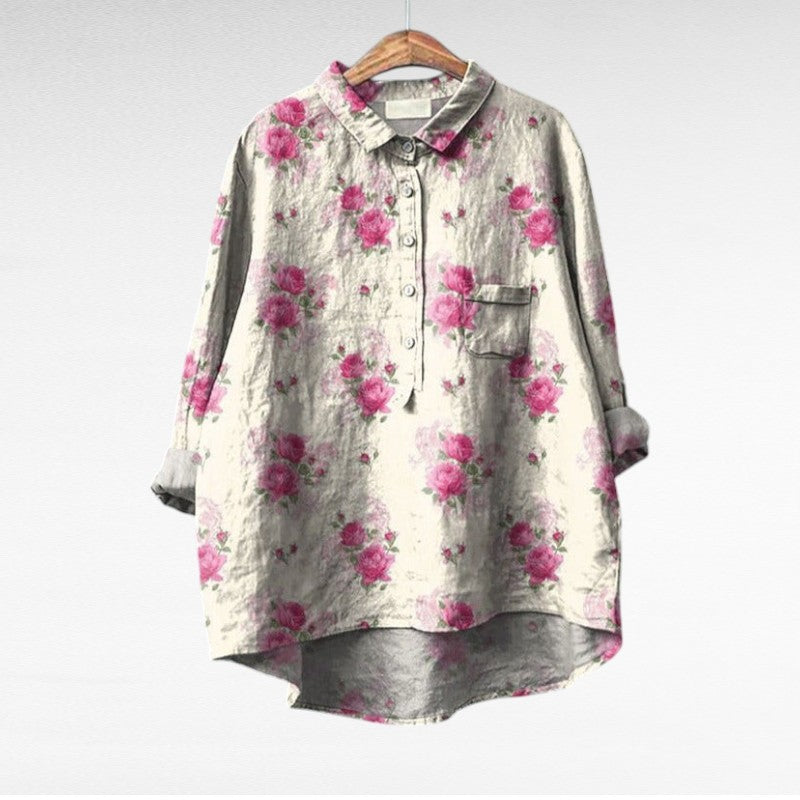 DELACROIX | Blouses Élégantes à Fleurs Lucie (1+1 OFFERT)