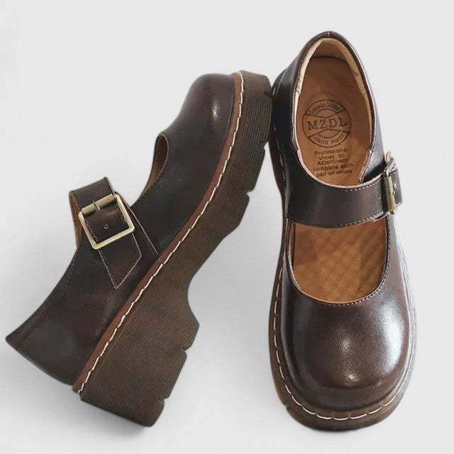 Secretique | Babies Plateforme Cuir Aveline