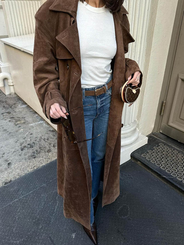 DELACROIX | LE TRENCH CHIC EN DAIM DOUX