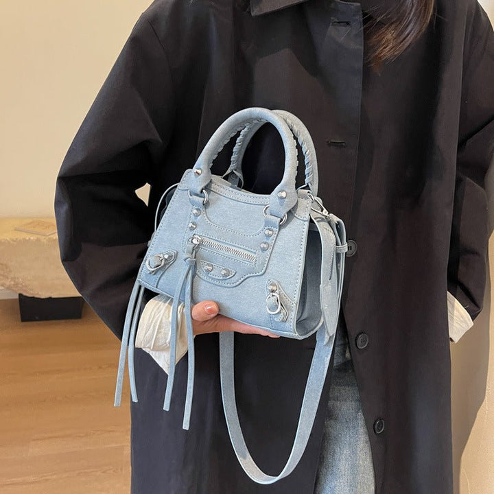 DELACROIX | SAC DENIM HORIZON BLEU