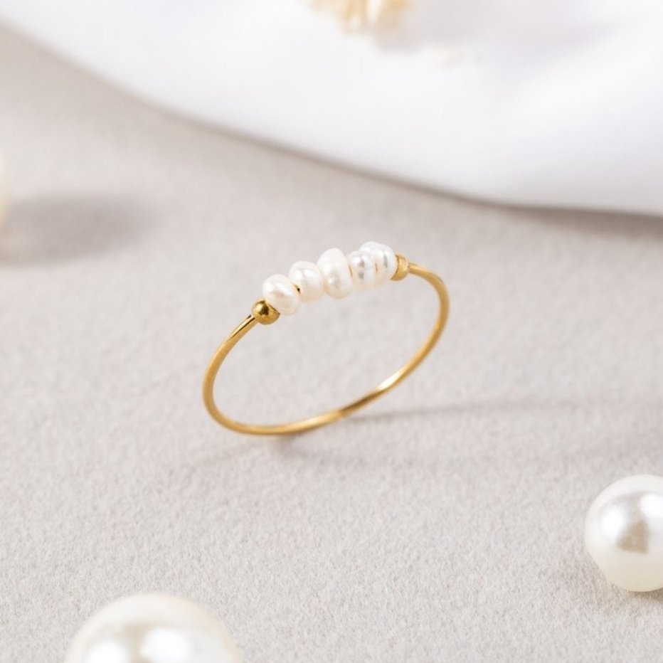 DELACROIX | BAGUE CLASSIQUE AVEC PERLE D’EAU DOUCE