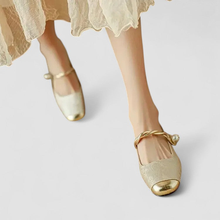 Secretique | Babies Satinées Talon Bijou Camille