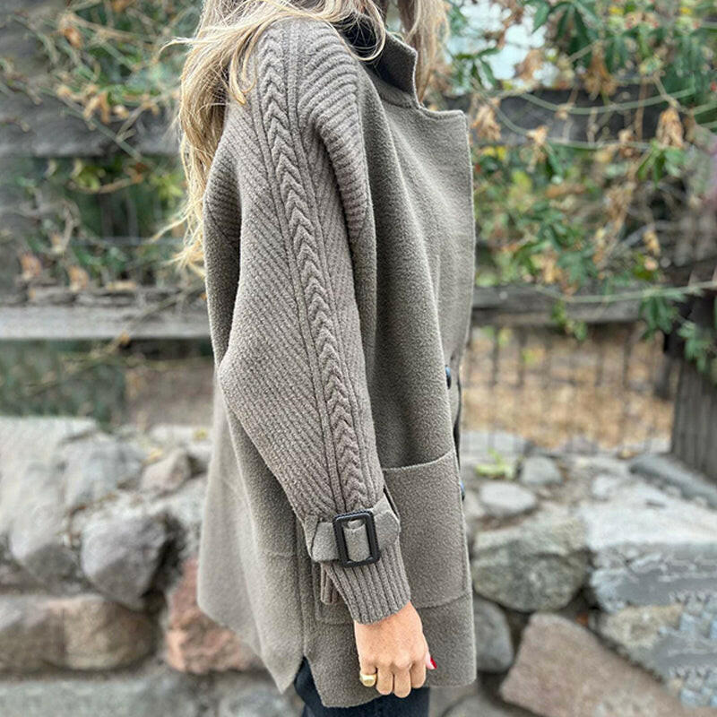 DELACROIX | MANTEAU MI-LONG À DOUBLE BOUTONNAGE